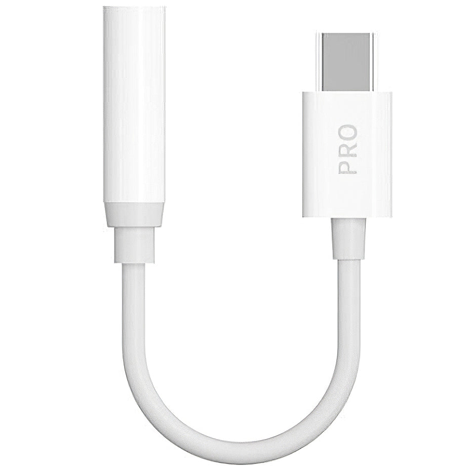 USB-C to 3.5mm Audio Adapter Dudao L16CPro, White