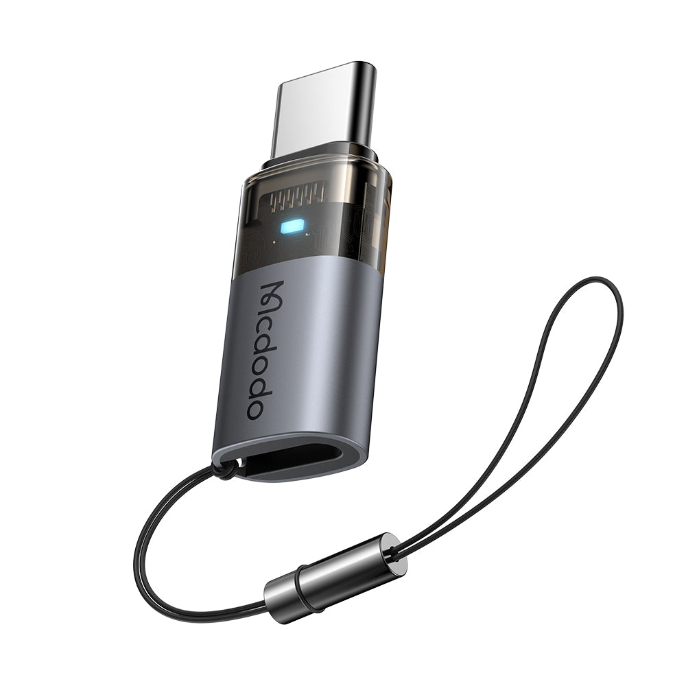Data and Charging Adapter Lightning - USB-C McDodo OT-7610, Black
