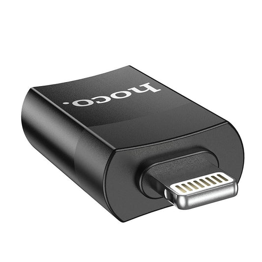 OTG Lightning to USB-A Adapter HOCO UA17, Black