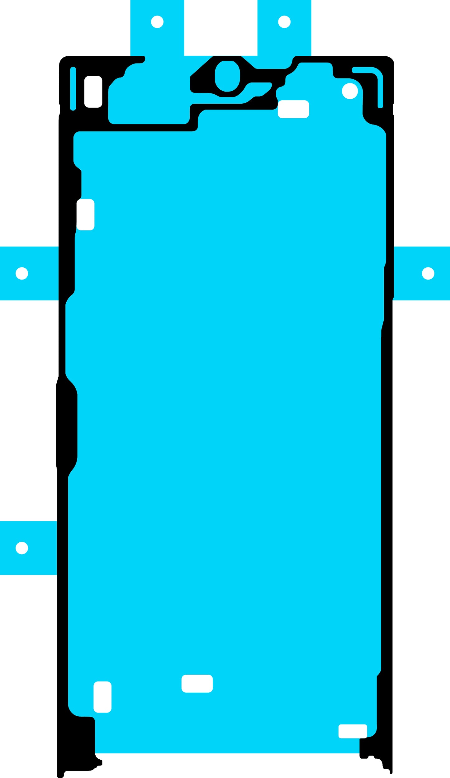 Samsung Galaxy S24 Ultra S928 Display Adhesive, Service Pack GH81-24824A