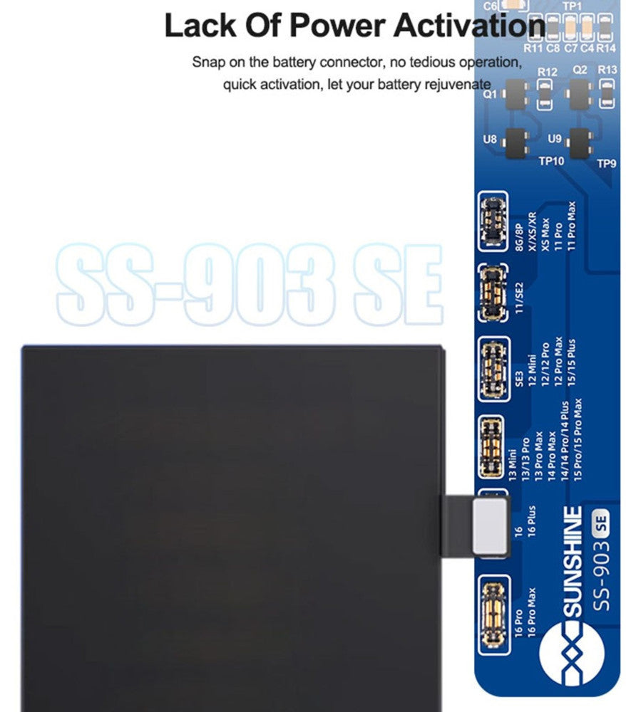 Sunshine SS-903 SE Power Supply Board for Apple iPhone 8 - 16 Series