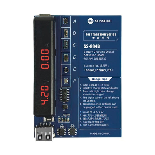 Sunshine SS-904B Board Charger for TECNO / Infinix / Itel Series, 2in1