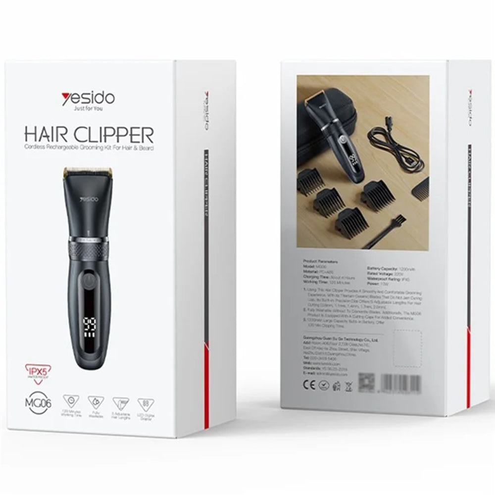 Yesido MG06 Hair Clipper, Black