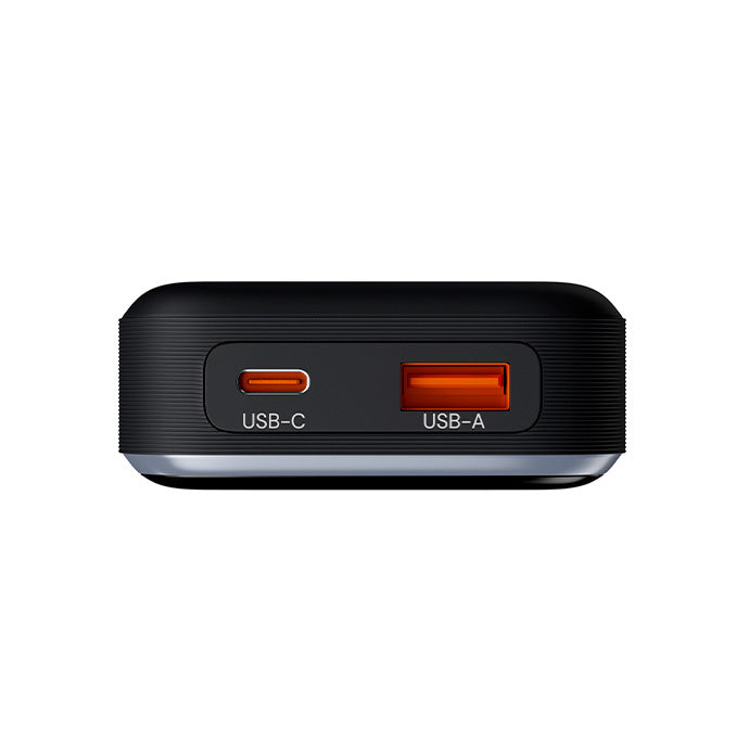 Allity External Battery. APB-200 PocketPower, 10000mAh, 33W, QC + PD, 1 x USB-A - 1 x USB-C, Gray