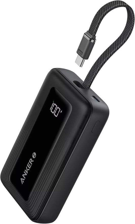 Anker Zolo External Battery, 20000mAh, 30W, QC + PD, 1 x USB-A - 2 x USB-C, Black A1689H11