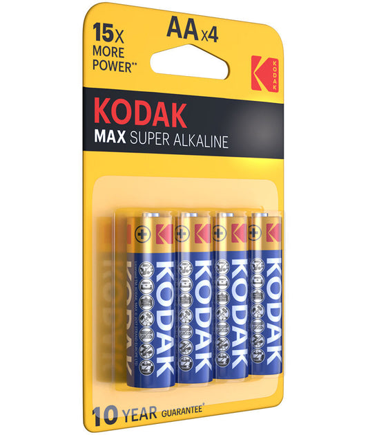 Kodak Max Super Battery, AA / LR6, Set of 4 pieces