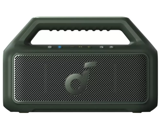 Anker SoundCore Boom 2 New Version Portable Bluetooth Speaker, 80W, TWS, RGB, Waterproof, Green A3138062