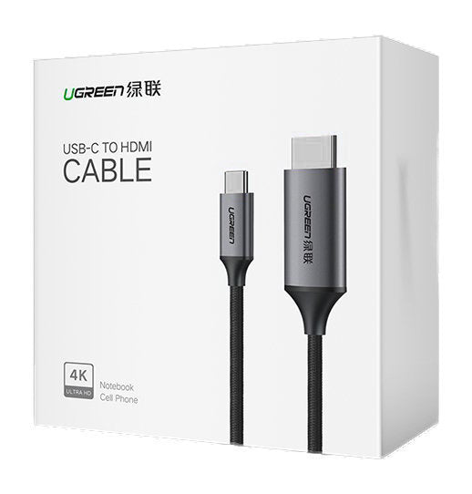 UGREEN MM142 USB-C to HDMI Audio and Video Cable, 1.5m, Black