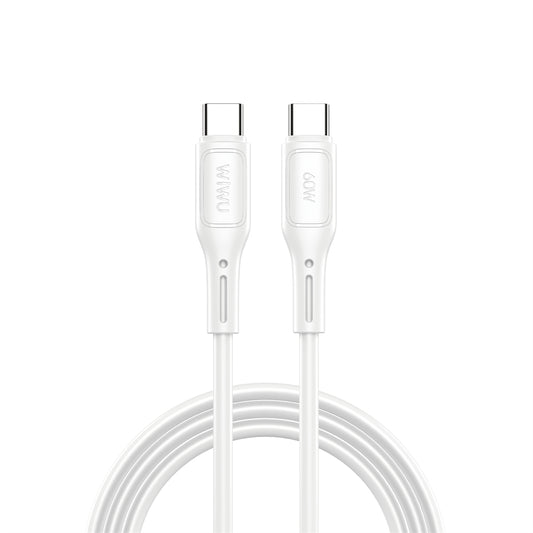 USB-C - USB-C Data and Charging Cable WiWu Wi-C043E Starlink, 60W, 1m, White