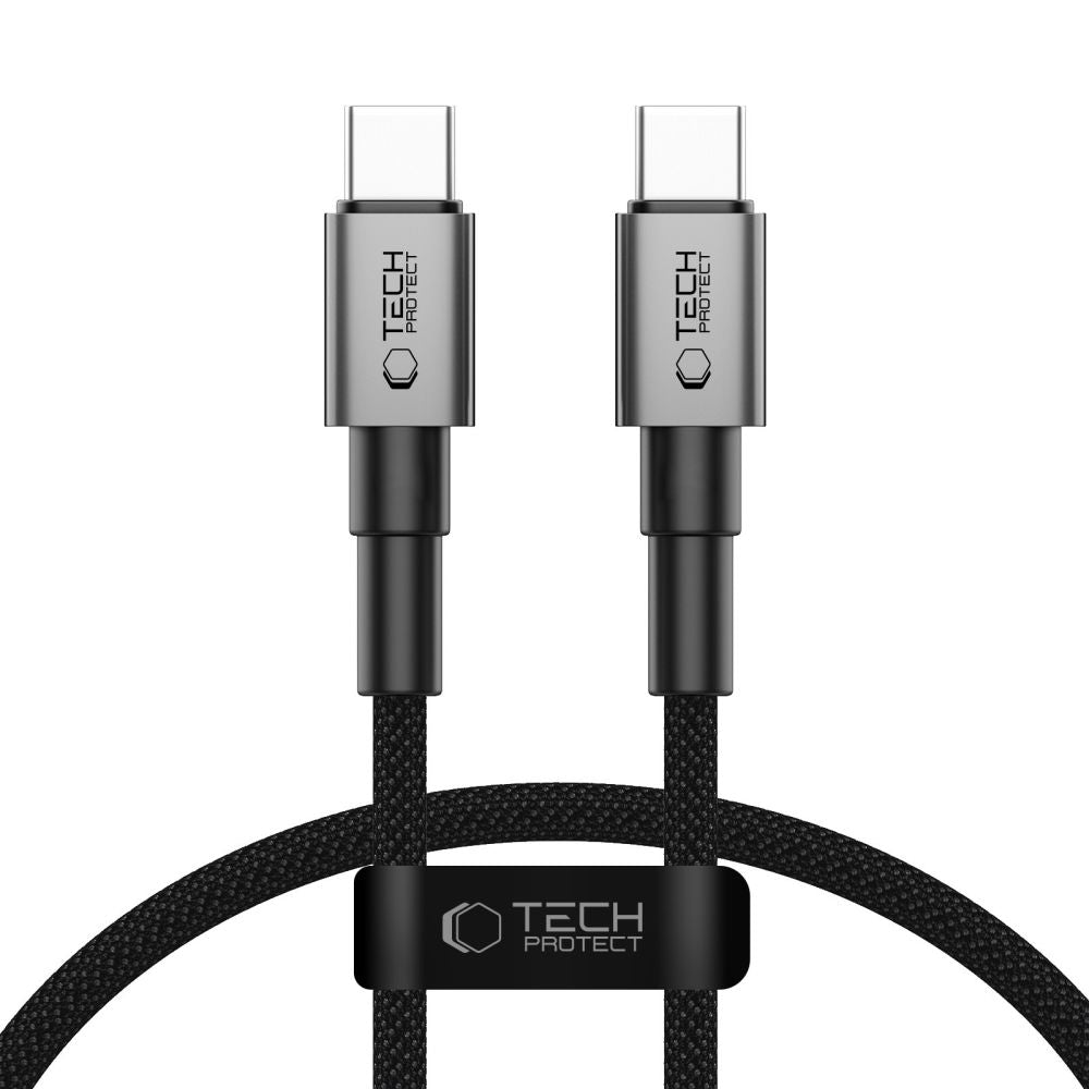 USB-C Data and Charging Cable - USB-C Tech-Protect Ultraboost DNA, 60W, 0.5m, Gray