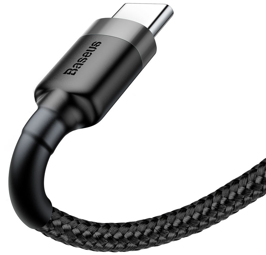 USB-A to USB-C Data and Charging Cable Baseus Cafule, 60W, 1m, Gray CATKLF-BG1