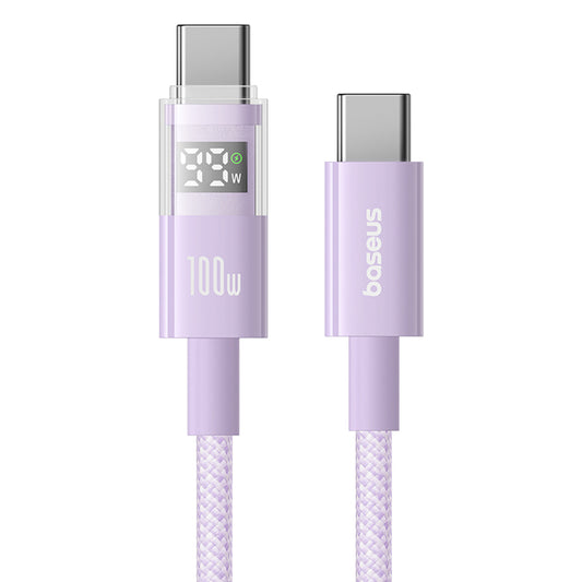 USB-C to USB-C Data and Charging Cable Baseus Display 2, 100W, 1m, Purple P10382702511-00