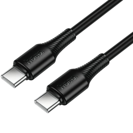 USB-C Data and Charging Cable - USB-C HOCO X120, 60W, 1m, Black