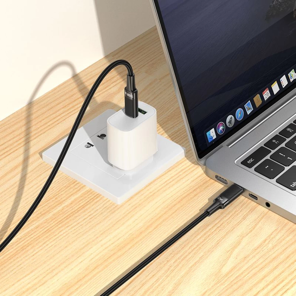USB-C Data and Charging Cable - USB-C HOCO U153 Extreme, 100W, 1.2m, Black