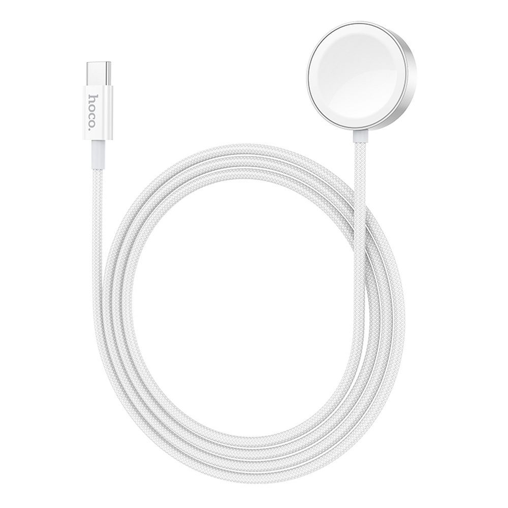 HOCO CW59 Wireless Charger for Apple Watch / Samsung Galaxy Watch Series, USB-C, White