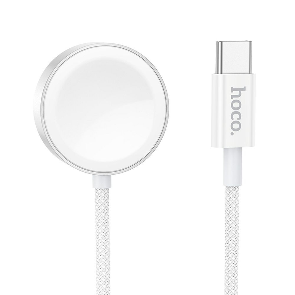 HOCO CW59 Wireless Charger for Apple Watch / Samsung Galaxy Watch Series, USB-C, White