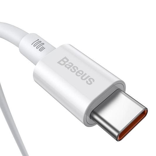 USB-C Data and Charging Cable - USB-C Baseus Superior Series, 100W, 1m, White CATYS-B02