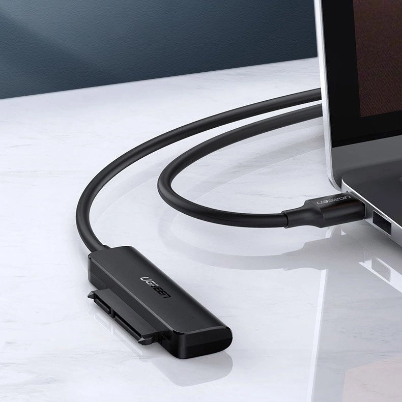 UGREEN CM321 SATA Cable, USB-A 3.0 - SATA 2.5inch, 0.5m, Black