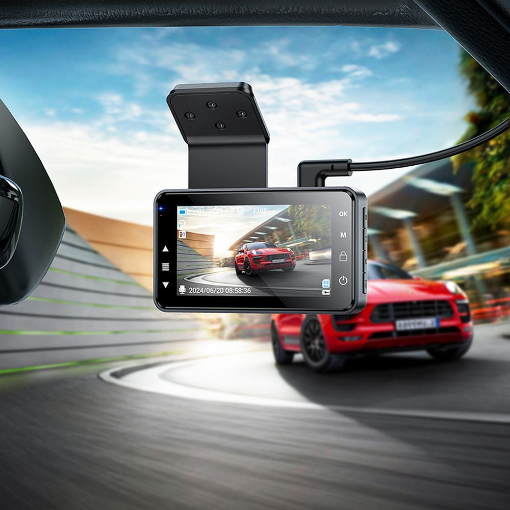 HOCO Car Camera, 1280P, 3-inch Display