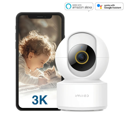 Surveillance Camera iMILAB C22, Wi-Fi, 3K, Indoor, Alba CMSXJ60A