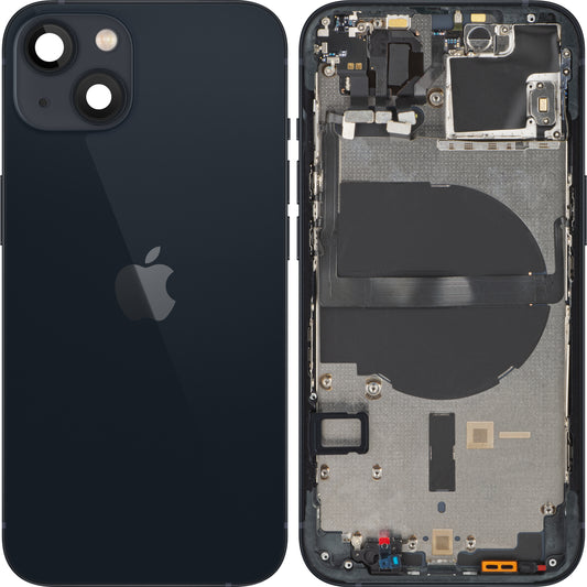 Apple iPhone 13 mini Battery Cover, With Half Case, Black (Midnight), Swap