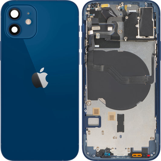 Apple iPhone 12 Battery Cover, With Middle Case, Blue, Swap