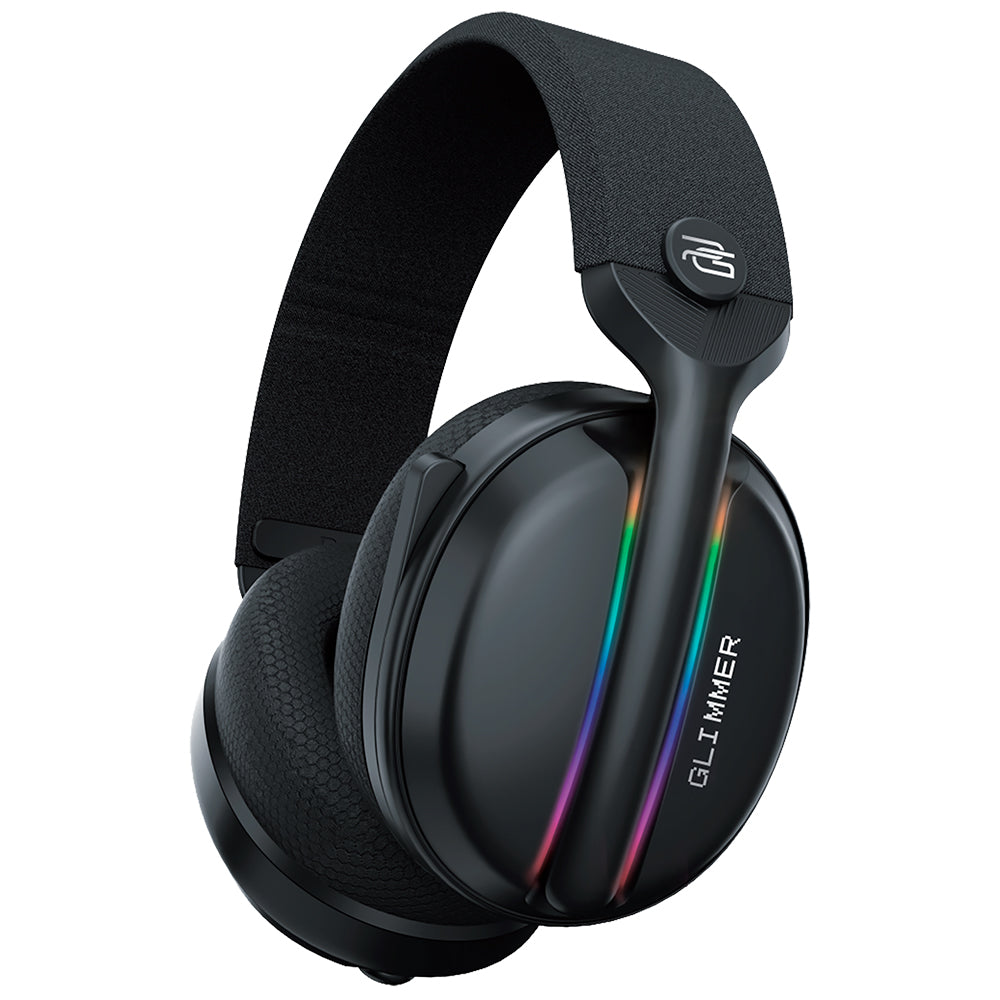 Proove Glimmer Wireless Gaming Headphones, RGB, BT / Wi-Fi / Wired, Black Purple WHGL00022016