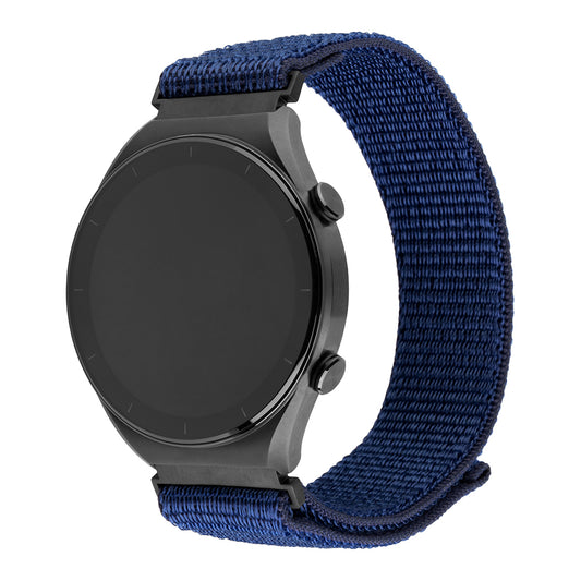 Fixed Nylon Sporty Strap for Huawei Watch / Xiaomi Watch Series, 22mm, Dark Blue