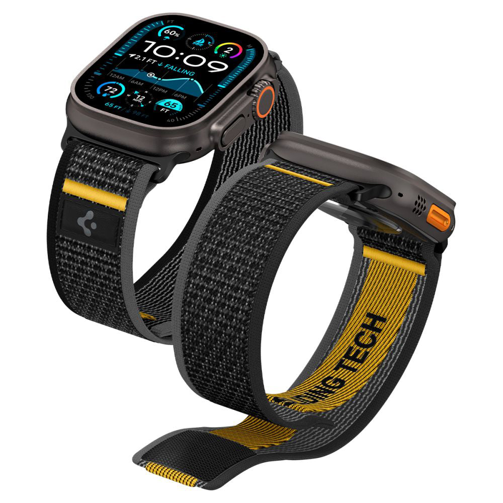 Spigen Athlex Air Strap for Apple Watch 49mm / 46mm / 45mm / 44mm Series, Black AMP09033