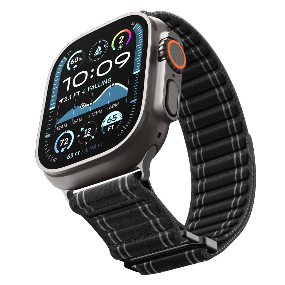 Spigen WBF0 Strap for Apple Watch 49mm / 46mm / 45mm / 44mm Series, Black AMP10141