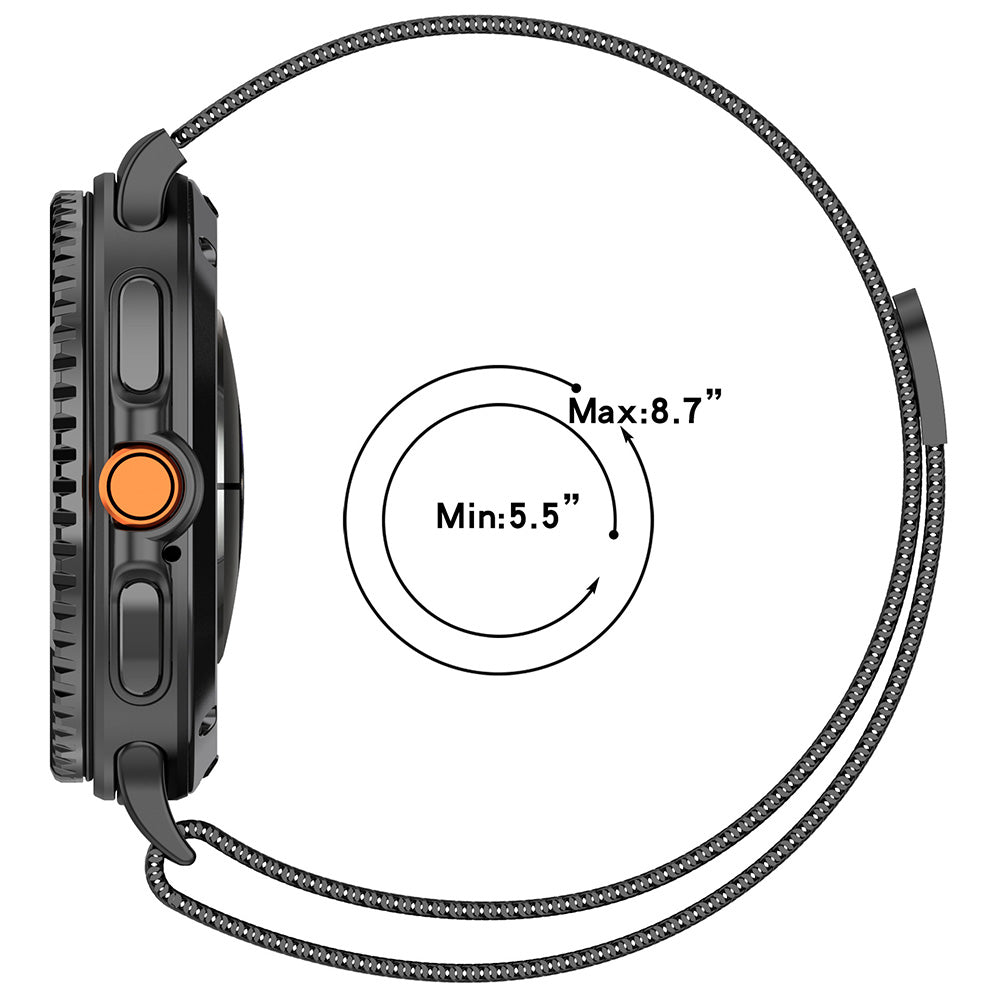 Techsuit W009 Strap for Samsung Galaxy Watch8 / Watch8 Classic Series, Rose Gold