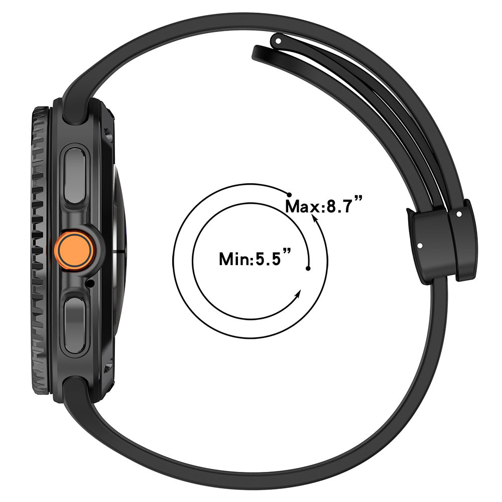Techsuit W011 Strap for Samsung Galaxy Watch8 / Watch8 Classic Series, Black