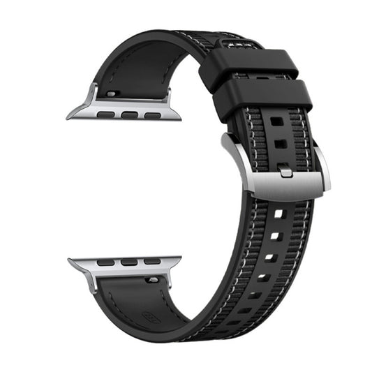 Techsuit W051 Strap for Apple Watch 42mm / 41mm / 40mm / 38mm Series, Black