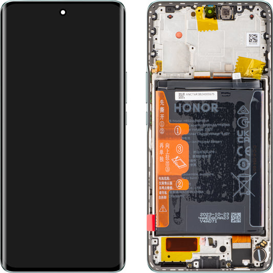Display with Touchscreen Honor Magic6 Lite, with Frame and Battery, Emerald Green, Service Pack 0235AHHQ