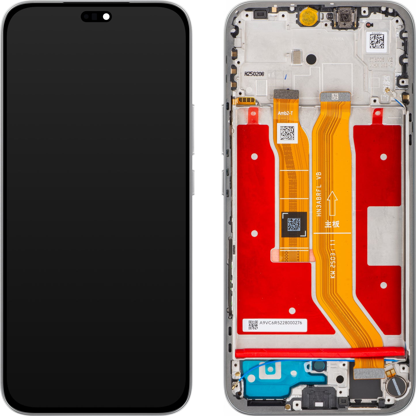 Honor 400 Lite Display with Touchscreen, with Frame, Grey (Velvet Grey), Service Pack 0235ANTG