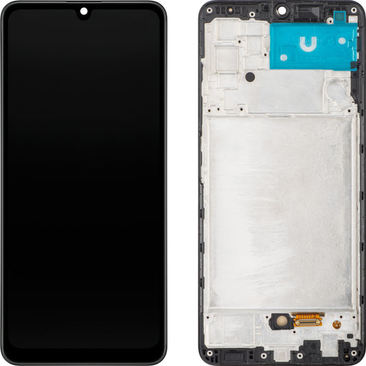 Touchscreen MP Display compatible with Samsung Galaxy A32 A325, with Frame, Black