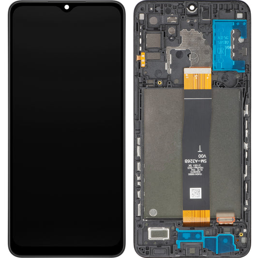 Touchscreen MP Display compatible with Samsung Galaxy A32 5G A326, with Frame, Black