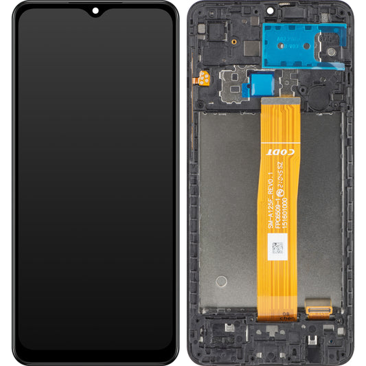 Touchscreen MP Display compatible with Samsung Galaxy A02 A022, with Frame, Black