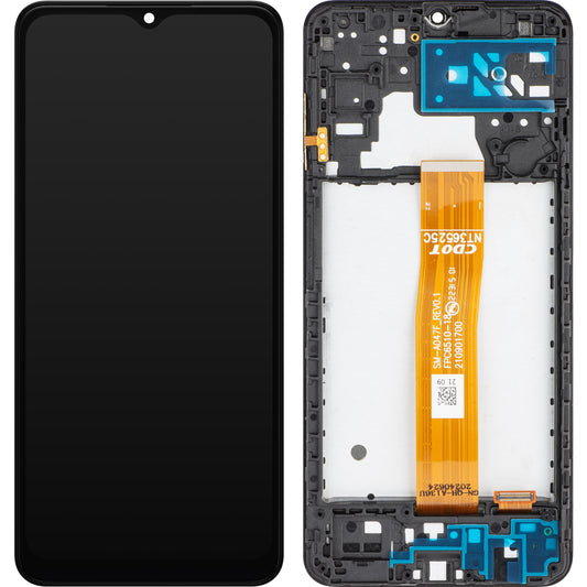 Touchscreen MP Display compatible with Samsung Galaxy A04s A047, with Frame, Black