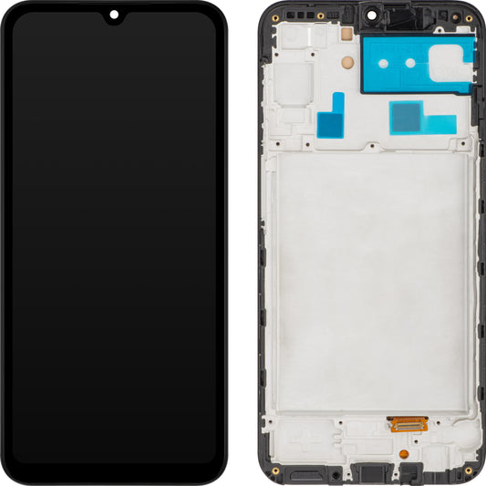 Touchscreen MP Display compatible with Samsung Galaxy A24 4G A245, with Frame, Black