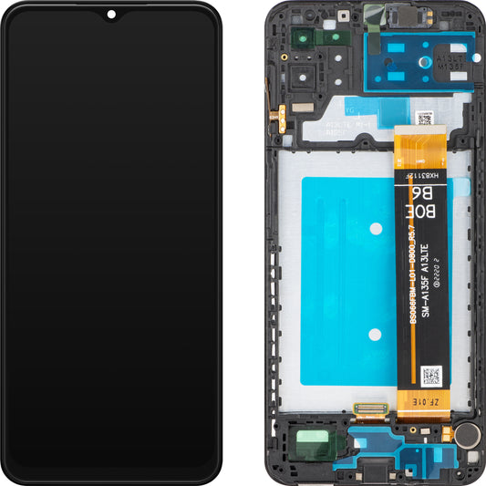 MP Touchscreen Display compatible with Samsung Galaxy A13 A137 / A13 A135, with Frame, Black