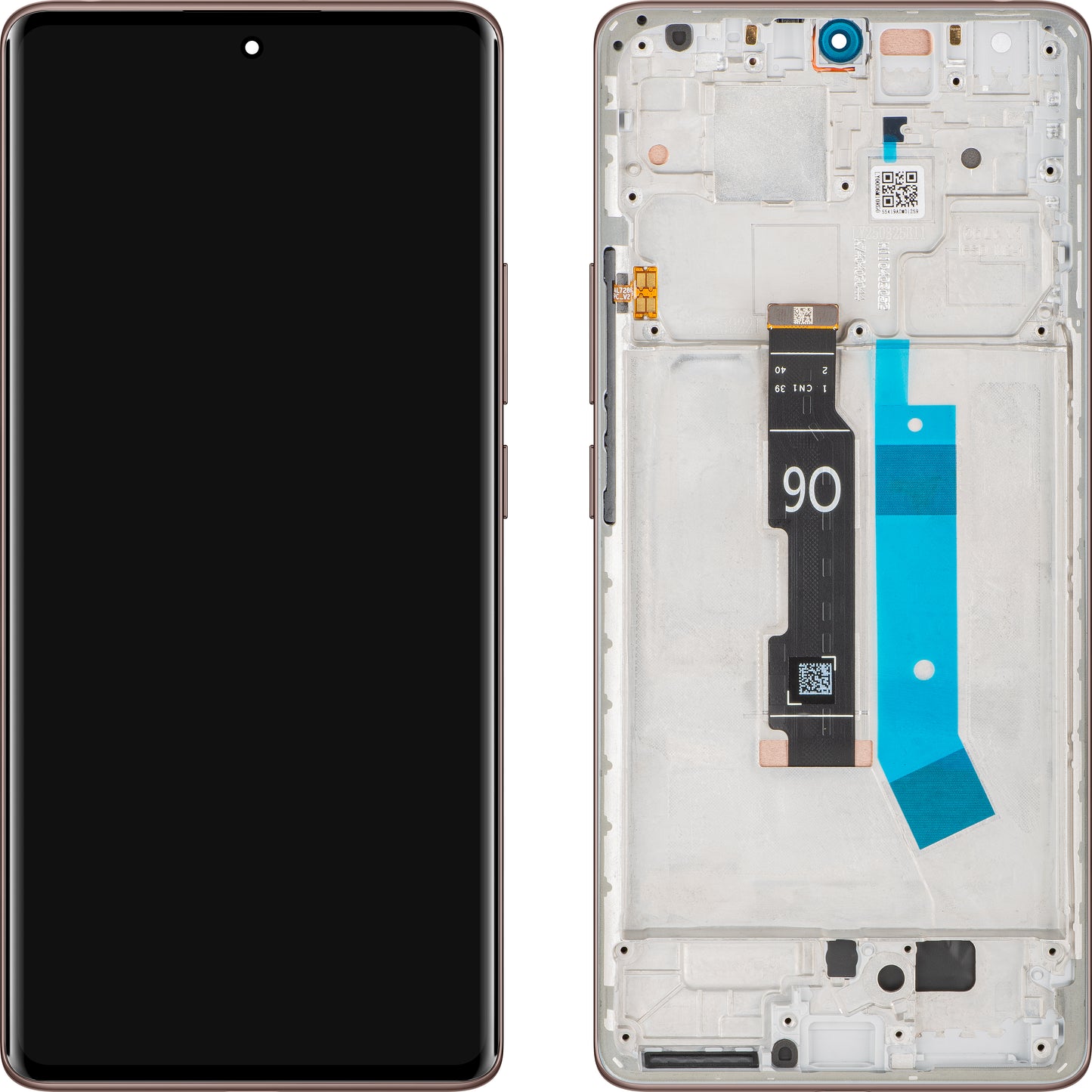 Xiaomi Redmi Note 14 Pro 4G Display with Touchscreen, with Frame, Gold (Sand Gold), Service Pack 560009000O600