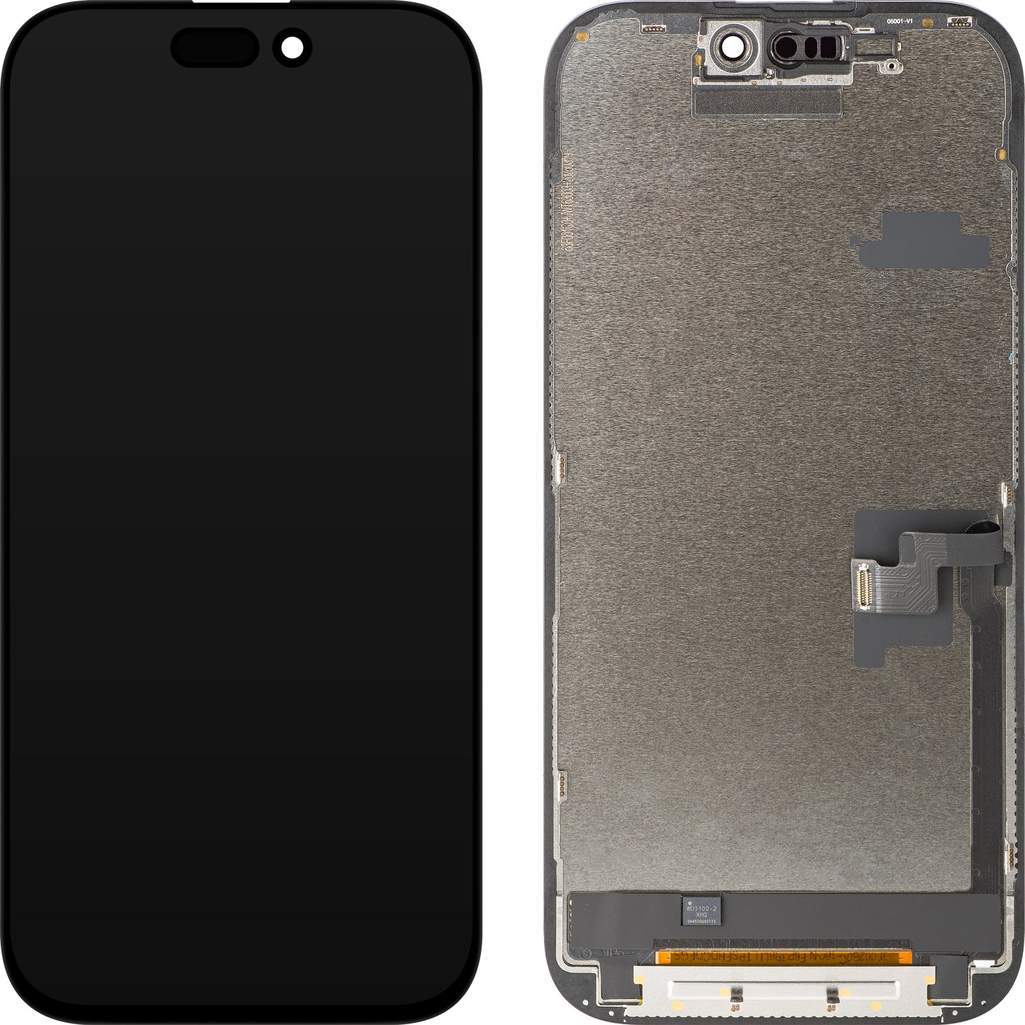 ZY Touchscreen Display for Apple iPhone 16 Pro, with Frame, Movable In-Cell IC LCD Version, Black