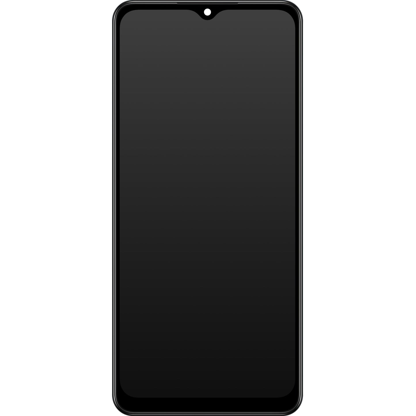 Touchscreen Display Samsung Galaxy A02 A022, with Frame, Black, Service Pack GH82-25249A