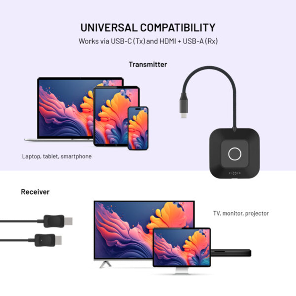 Fixed AirLink Wireless HDMI Extender, 1080P, Black