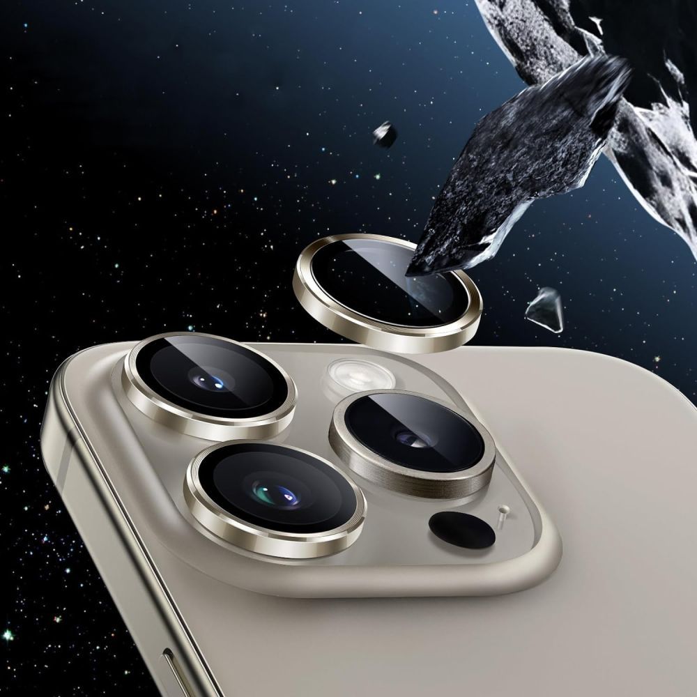Back Camera Protection Film HOFI CamRing PRO+ for Apple iPhone 17 Pro / 16 Pro Max / 16 Pro, Tempered Glass, Grey
