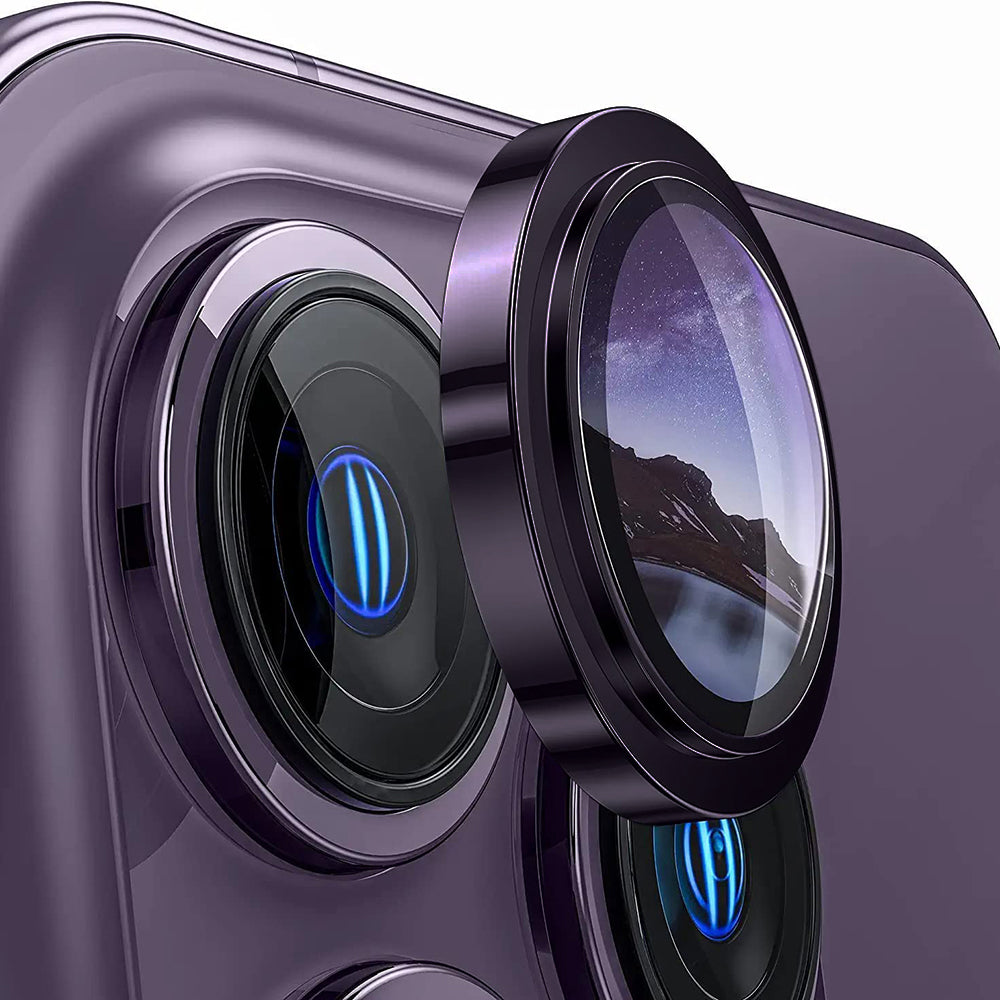 Lito S+ Rear Camera Protective Film for Apple iPhone 14 Pro, Tempered Glass, Purple