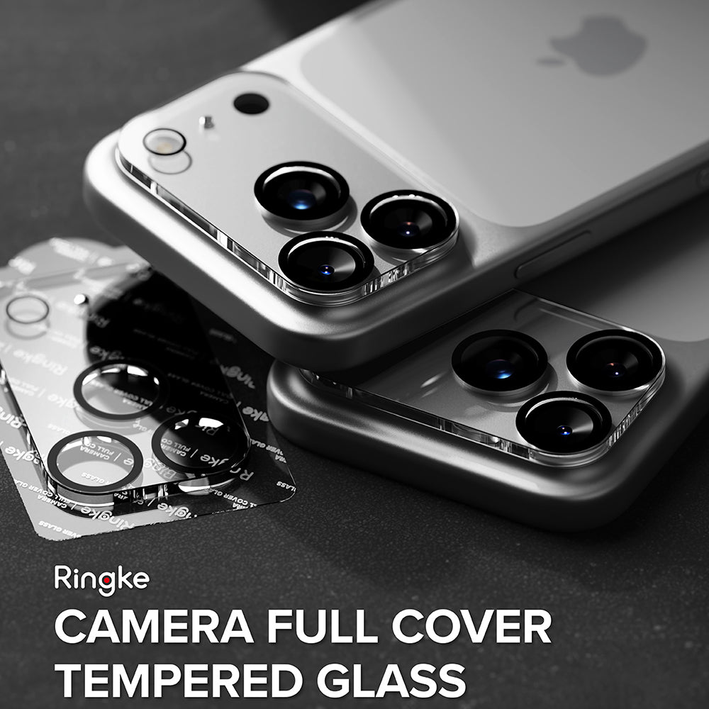 Ringke Rear Camera Protective Film for Apple iPhone 18 Pro Max, Tempered Glass, Set of 2 Pieces, Transparent