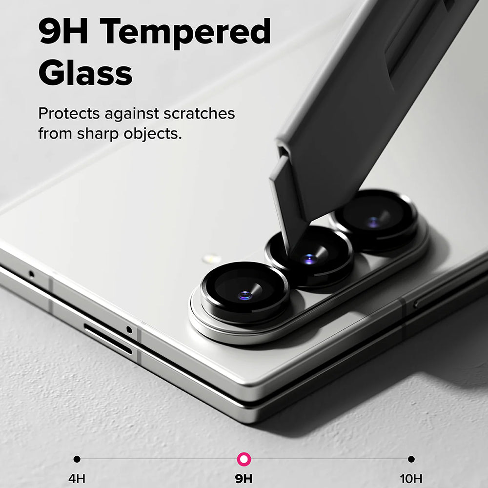Ringke Rear Camera Protective Film for Samsung Galaxy Z Fold8 Ultra F976 / Z Fold7 F966, Tempered Glass, Set of 2 Pieces, Black