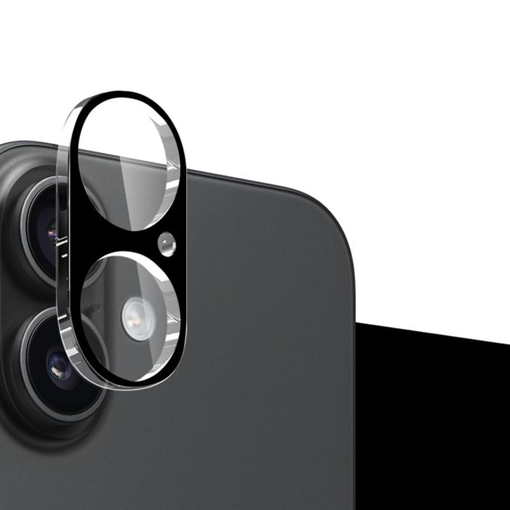 Techsuit Rear Camera Protection Film for Apple iPhone 17, Tempered Glass, Black
